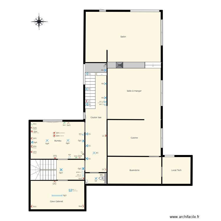 Home (Schéma électrique) v2.01. Plan de 10 pièces et 162 m2