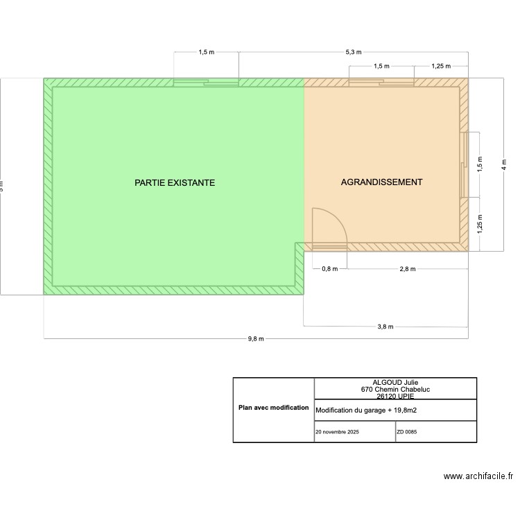 pool DP. Plan de 2 pièces et 84 m2