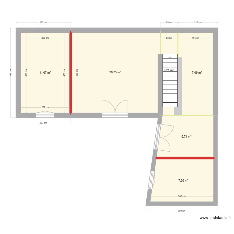 paradou hab principale. Plan de 0 pièce et 0 m2