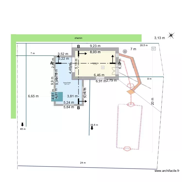 alan4. Plan de 2 Pièces et 81 m² alan4. Plan de 2 Pièces et 81 m²