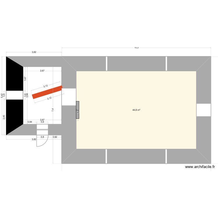poudriere 2. Plan de 0 pièce et 0 m2