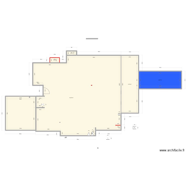 487. Plan de 5 pièces et 305 m2