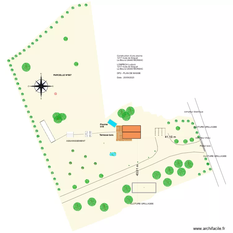 plan de masse pergola. Plan de 1 et 109 m² plan de masse pergola. Plan de 1 et 109 m²