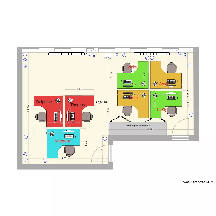Qualtech 3 - Bureau des AC propo 2. Plan de 1 et 43 m² Qualtech 3 - Bureau des AC propo 2. Plan de 1 et 43 m²