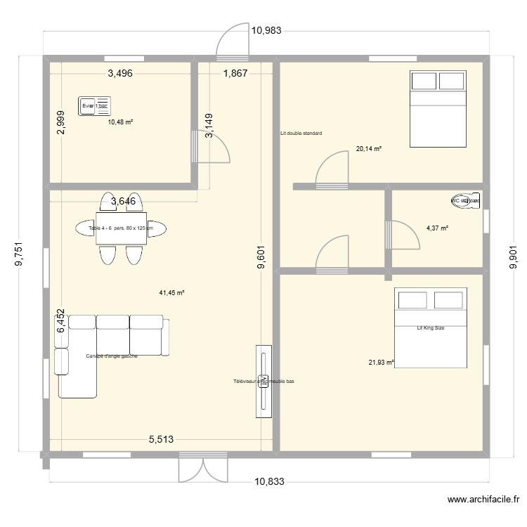 F3 VILLAS. Plan de 0 pièce et 0 m2