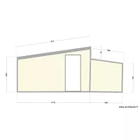 facade abri toit bas