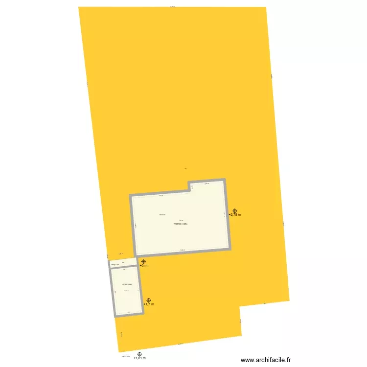 CADASTRE. Plan de 2 Pièces et 157 m² CADASTRE. Plan de 2 Pièces et 157 m²