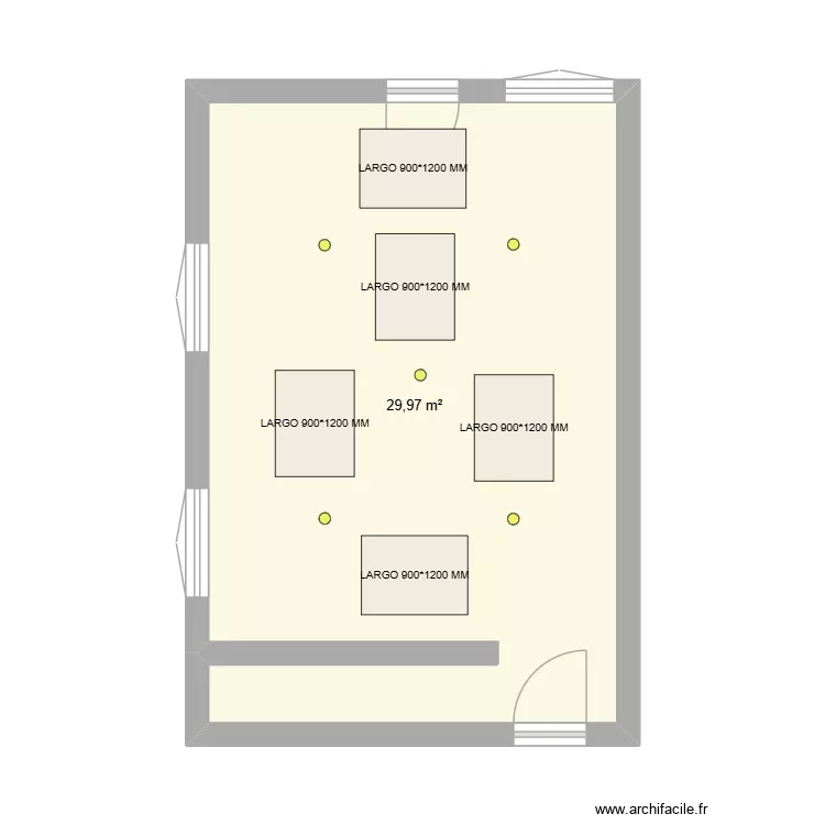 ASSID - REUNION. Plan de 1 Pièce et 30 m² ASSID - REUNION. Plan de 1 Pièce et 30 m²