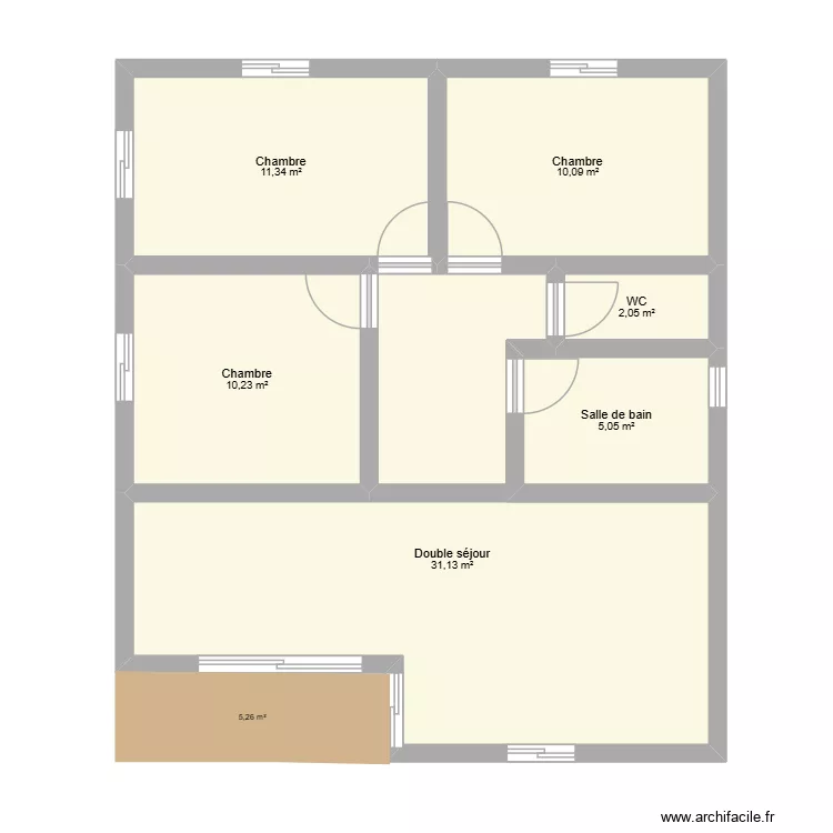 plan maison boissy. Plan de 5 Pièces et 57 m² plan maison boissy. Plan de 5 Pièces et 57 m²