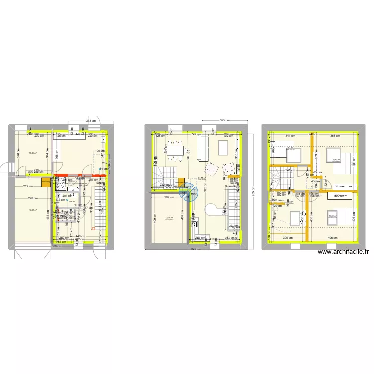 Duplex_avec_monte-charge. Plan de 
