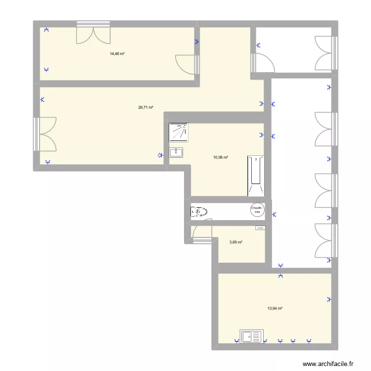 premier plan tne1 loucas. Plan de 5 Pièces et 70 m² premier plan tne1 loucas. Plan de 5 Pièces et 70 m²