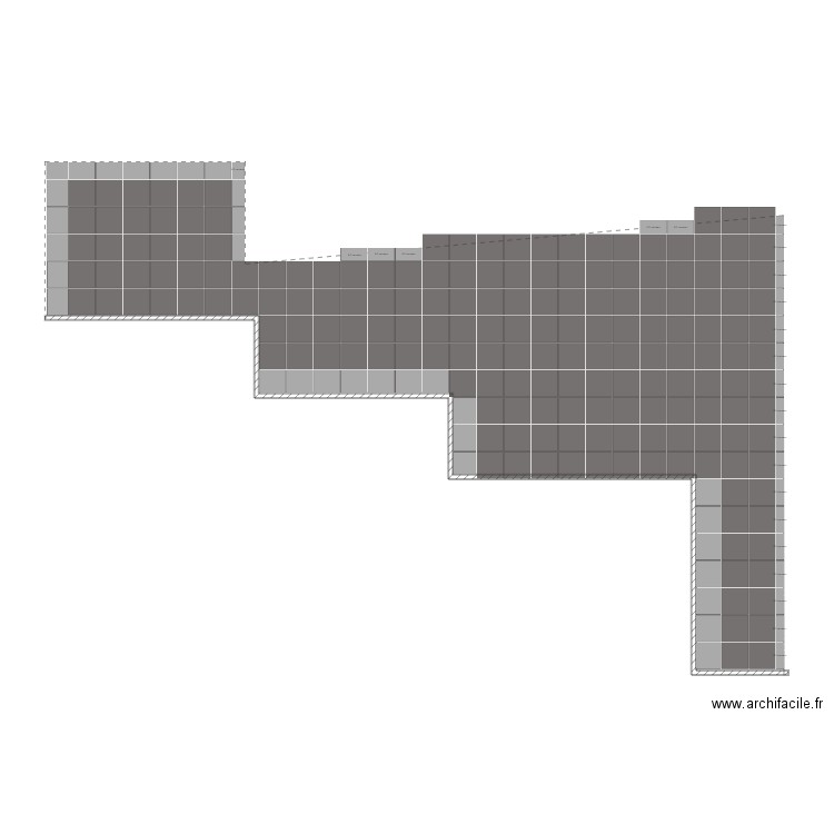 Terrasse à plusieurs côtés. Plan de 0 pièce et 0 m2