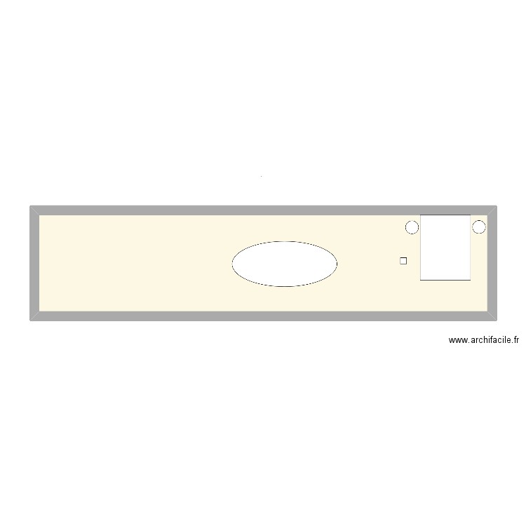 Hanus balcon. Plan de 1 pièce et 38 m2