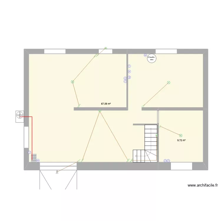 Plan sous-sol. Plan de 2 Pièces et 77 m² Plan sous-sol. Plan de 2 Pièces et 77 m²