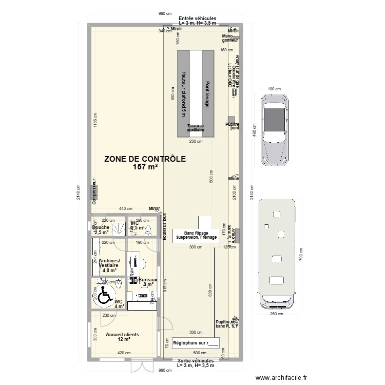 CCT VL Type bâtiment 21x9,4. Plan de 6 pièces et 193 m2