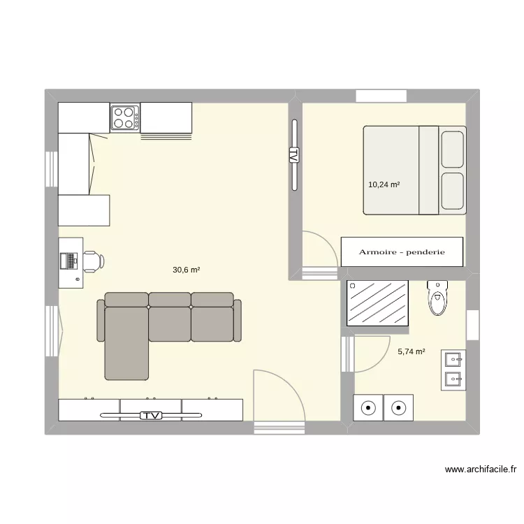 lennyhhgjkh. Plan de 3 Pièces et 47 m² lennyhhgjkh. Plan de 3 Pièces et 47 m²