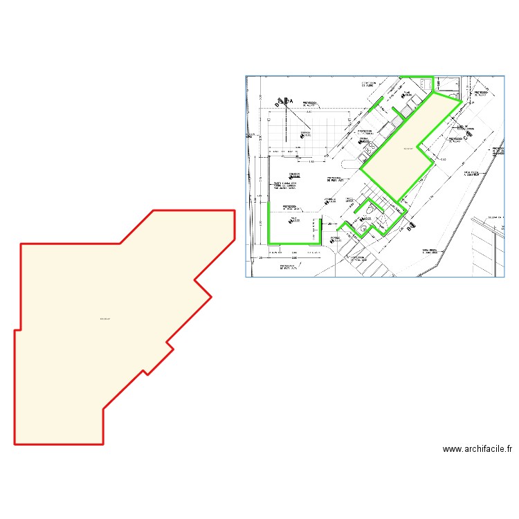 Cielo razo cas Esquinera. Plan de 0 pièce et 0 m2