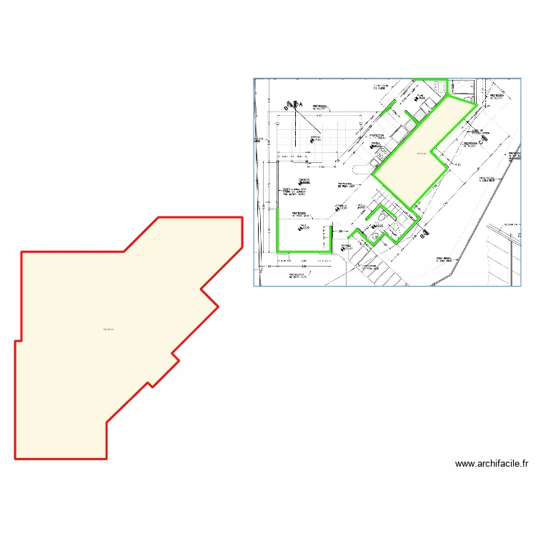 Cielo razo cas Esquinera. Plan de 