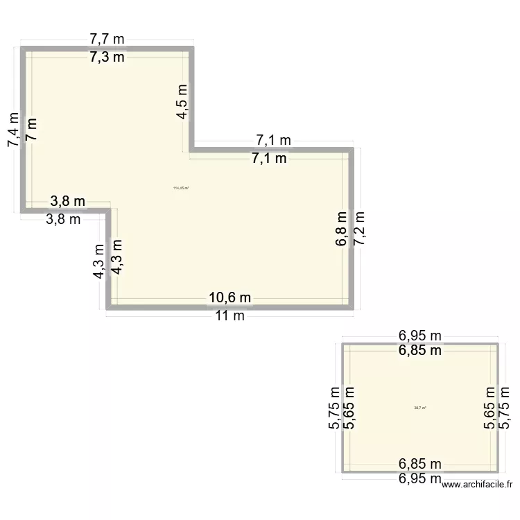 Garage Cravotto. Plan de 2 et 153 m² Garage Cravotto. Plan de 2 et 153 m²