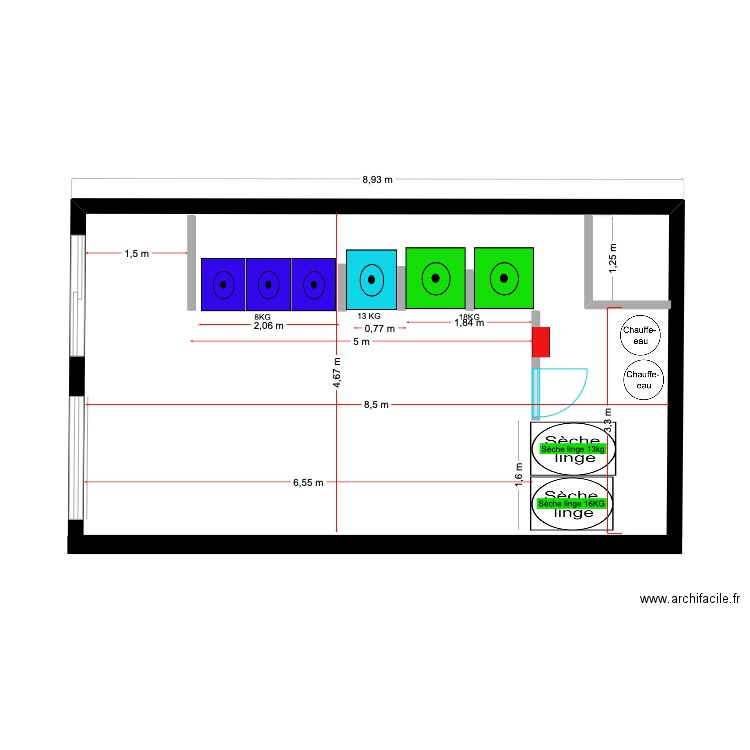 laverie SAS TANA LAFAYETTE. Plan de 0 pièce et 0 m2