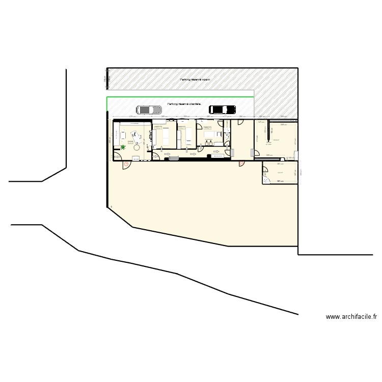 projet 2. Plan de 22 pièces et 360 m2