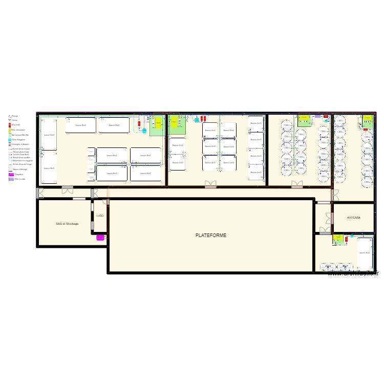 Plan de masse Grossissement. Plan de 0 pièce et 0 m2
