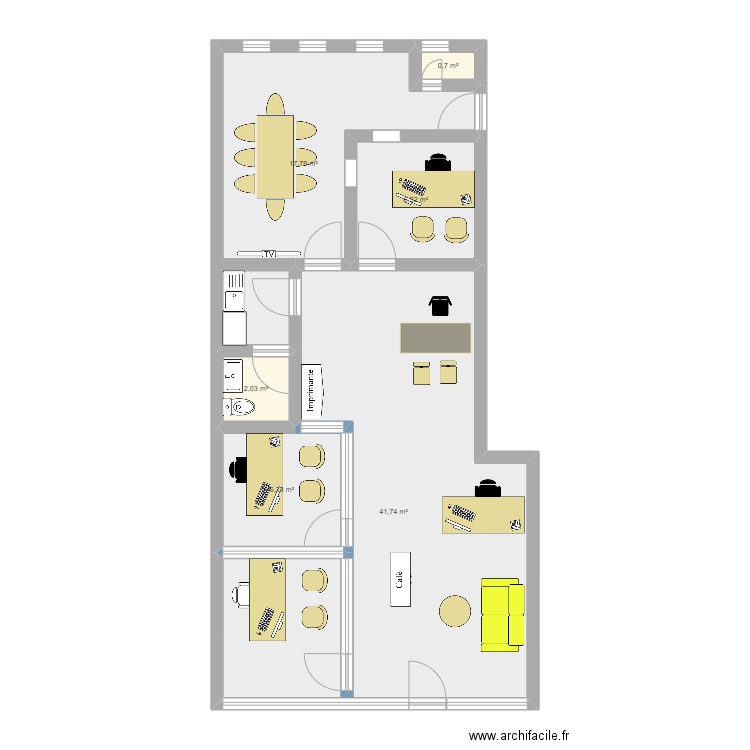 bureaux mso. Plan de 0 pièce et 0 m2