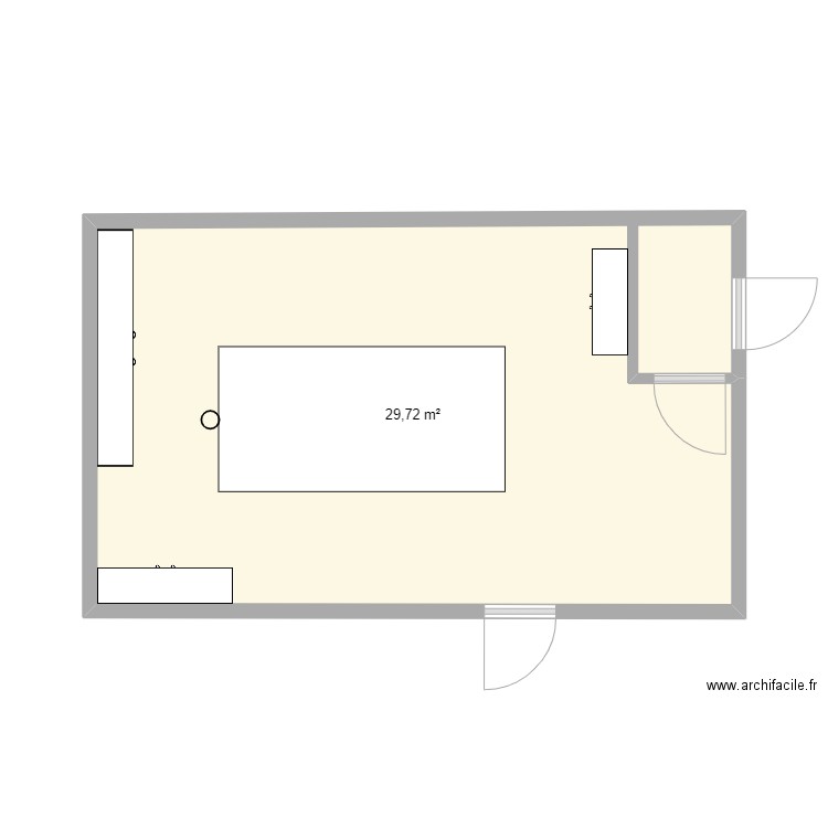 Bureau_329bis. Plan de 1 pièce et 30 m2
