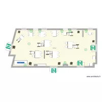 Plan salle &agrave; manger EHPAD-les jardins du Causses