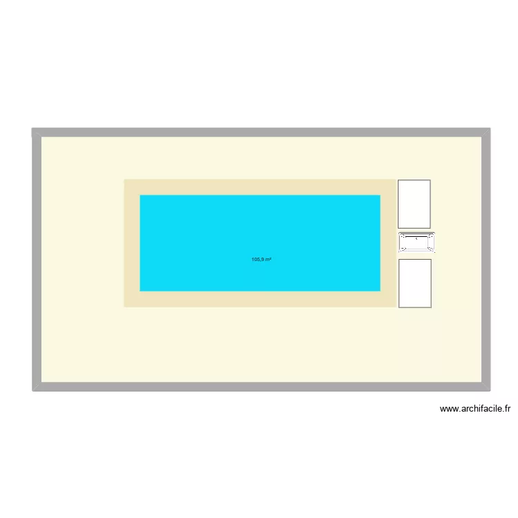 Massif. Plan de 1  et 106 m²