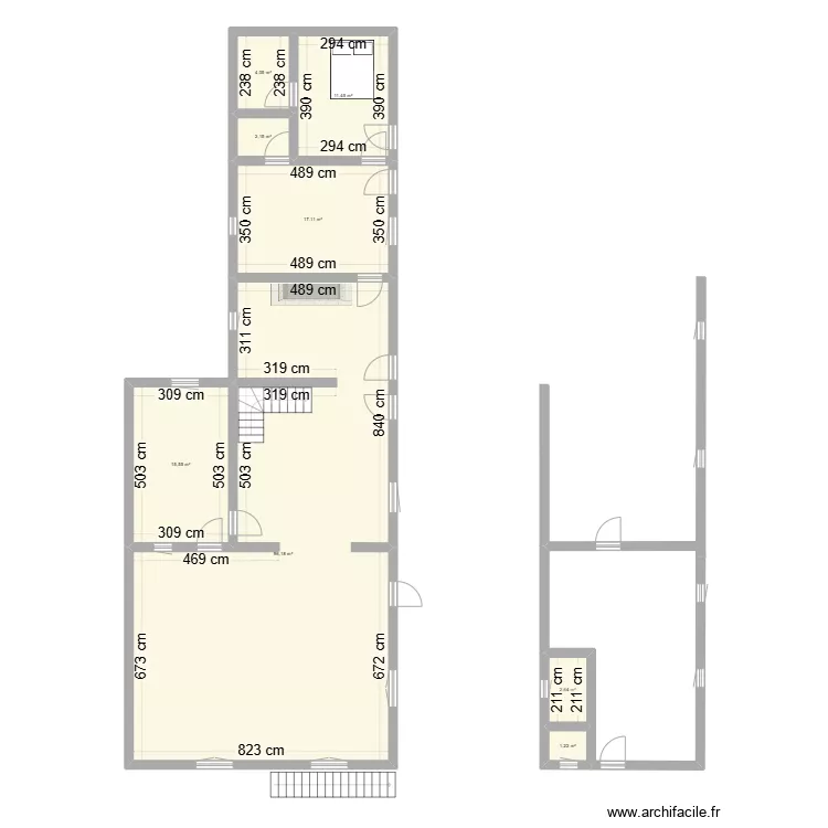 maison du haut. Plan de 