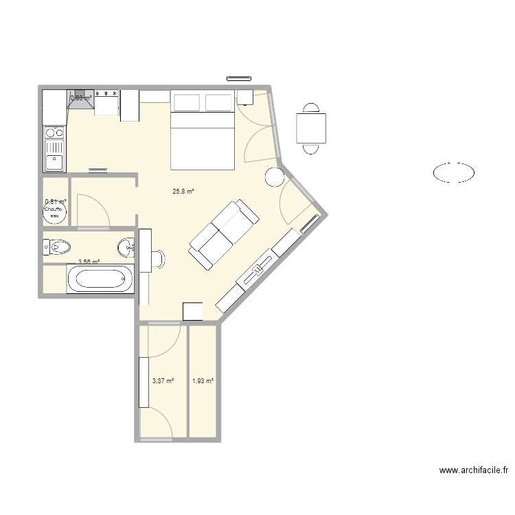 APPT BOULBI V2. Plan de 0 pièce et 0 m2