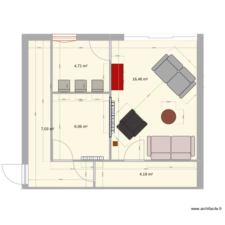 Grange1. Plan de 5 et 38 m² Grange1. Plan de 5 et 38 m²