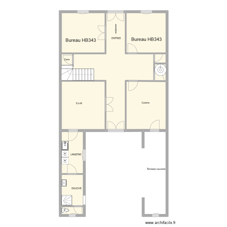 343 cours de la Republique RdC. Plan de 0 pièce et 0 m2