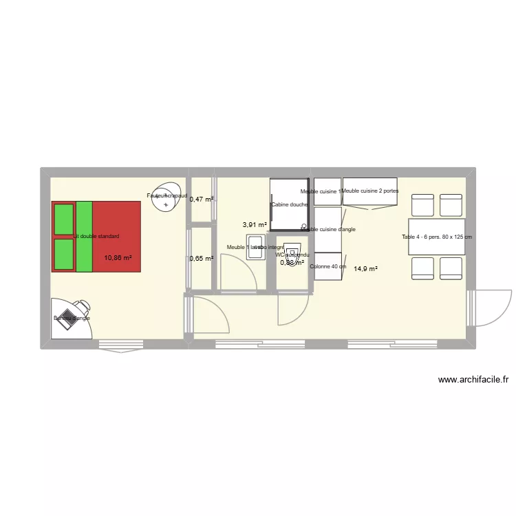 extension_2. Plan de 6  et 32 m²