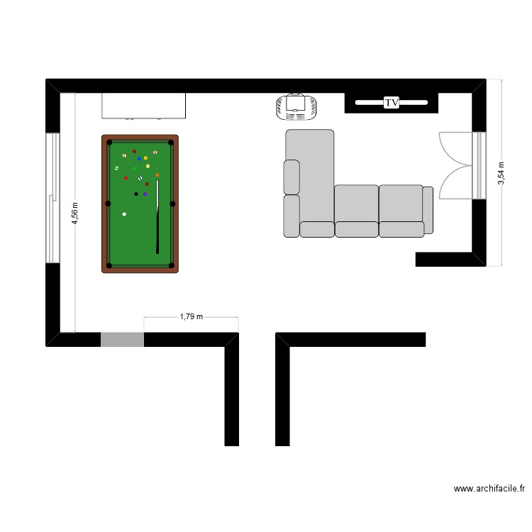 Salon. Plan de 0 pièce et 0 m2