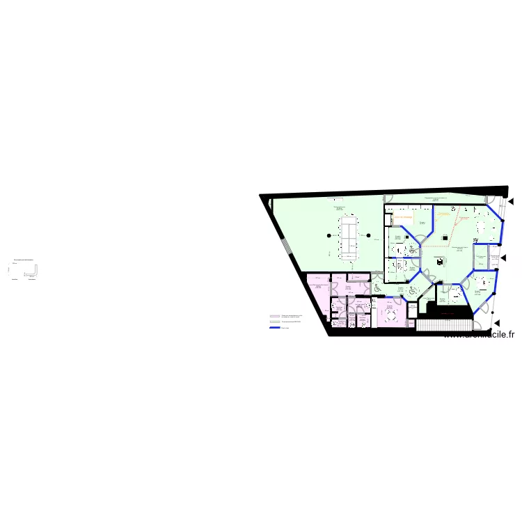 Projet RDC Auch - ERP format assis. Plan de 27 et 314 m² Projet RDC Auch - ERP format assis. Plan de 27 et 314 m²