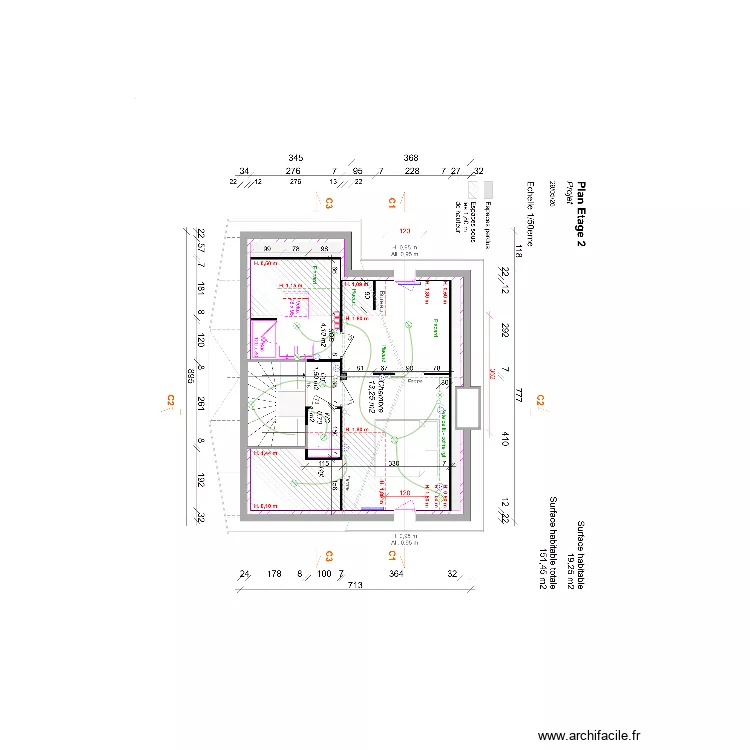 20 Combles. Plan de 