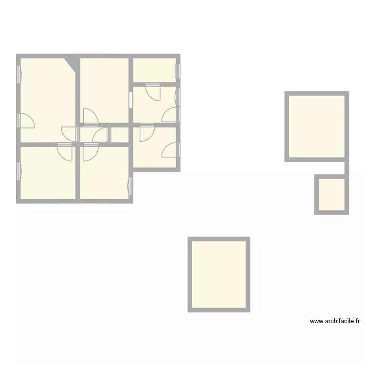 SALIEGE - PETIT QUEVILLY. Plan de 