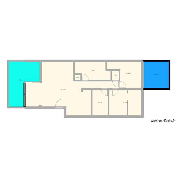 appartememt. Plan de 0 pièce et 0 m2