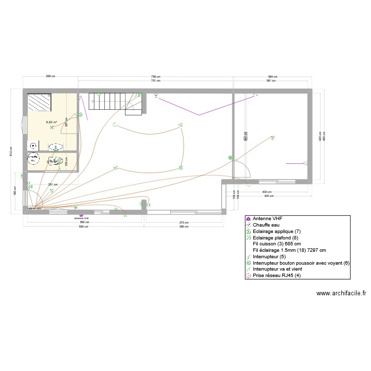 Les Mouettes   Electricité + Cab Lumière. Plan de 0 pièce et 0 m2