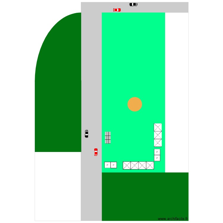 La Course de Céprérou. Plan de 0 pièce et 0 m2