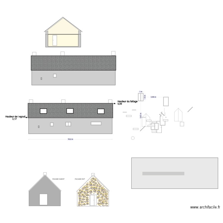 GC Projet DP. Plan de 0 pièce et 0 m2