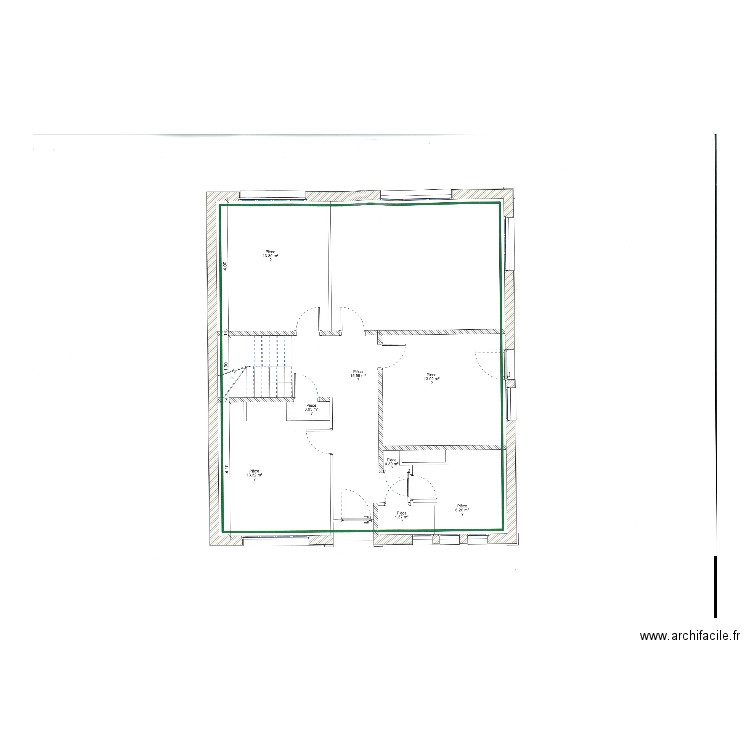 RDC_avec_isolation - Origine. Plan de 0 pièce et 0 m2