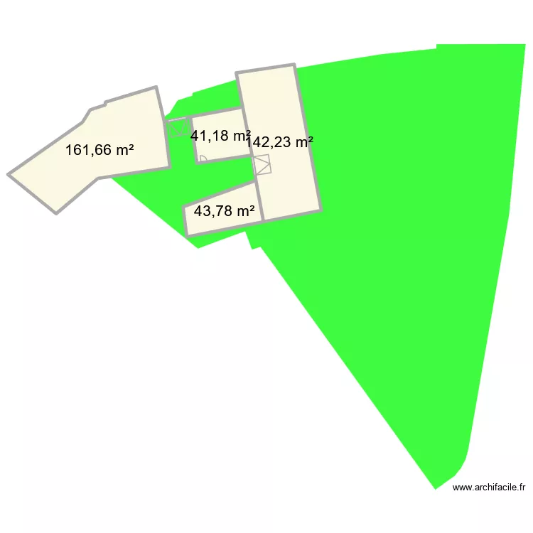 Colombies 2. Plan de 4 et 389 m² Colombies 2. Plan de 4 et 389 m²