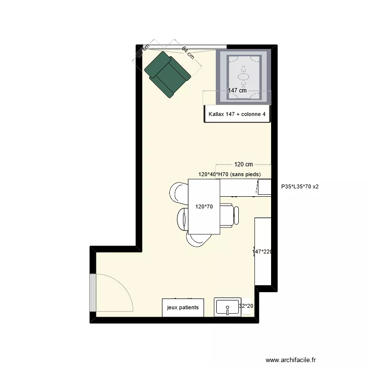 Projet final mat&eacute;riel derri&egrave;re moi. Plan de 