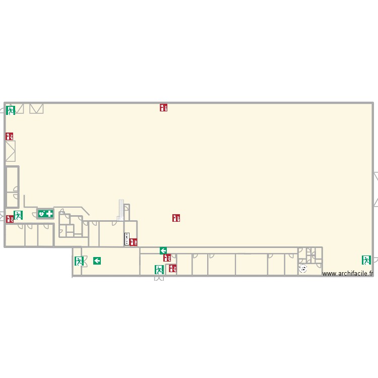 VS BREST plan intervention. Plan de 37 pièces et 2535 m2