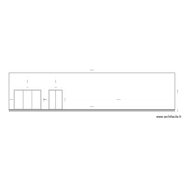 plan en coupe. Plan de 