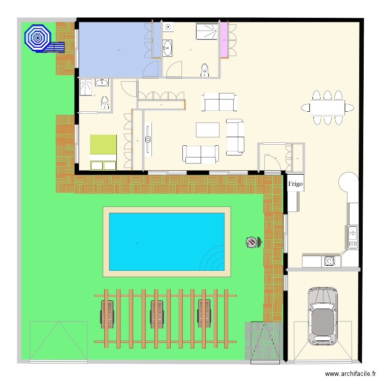 plan hammamet 116m2 nouv amenagé ok. Plan de 10 pièces et 300 m2