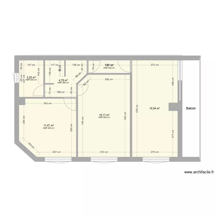 Chambres Corrig&eacute;es 2025 01 08. Plan de 